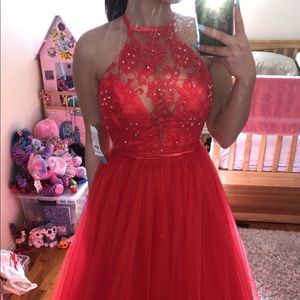 Red prom dress